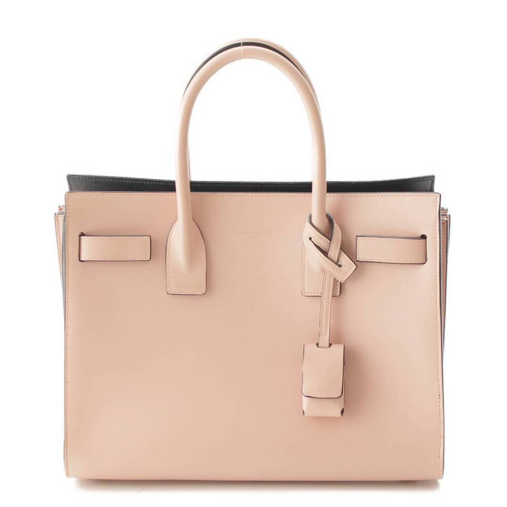 Saint Laurent Sac de Jour Leather Handbag Pink
